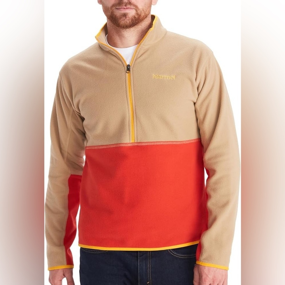 Marmot medium Rocklin 1/2 Zip Jacket 100-Weight Fleece Layer Shetland/Cairo